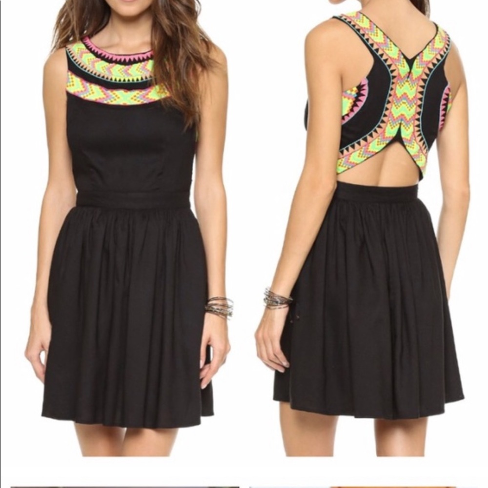 Mara Hoffman black mini dress